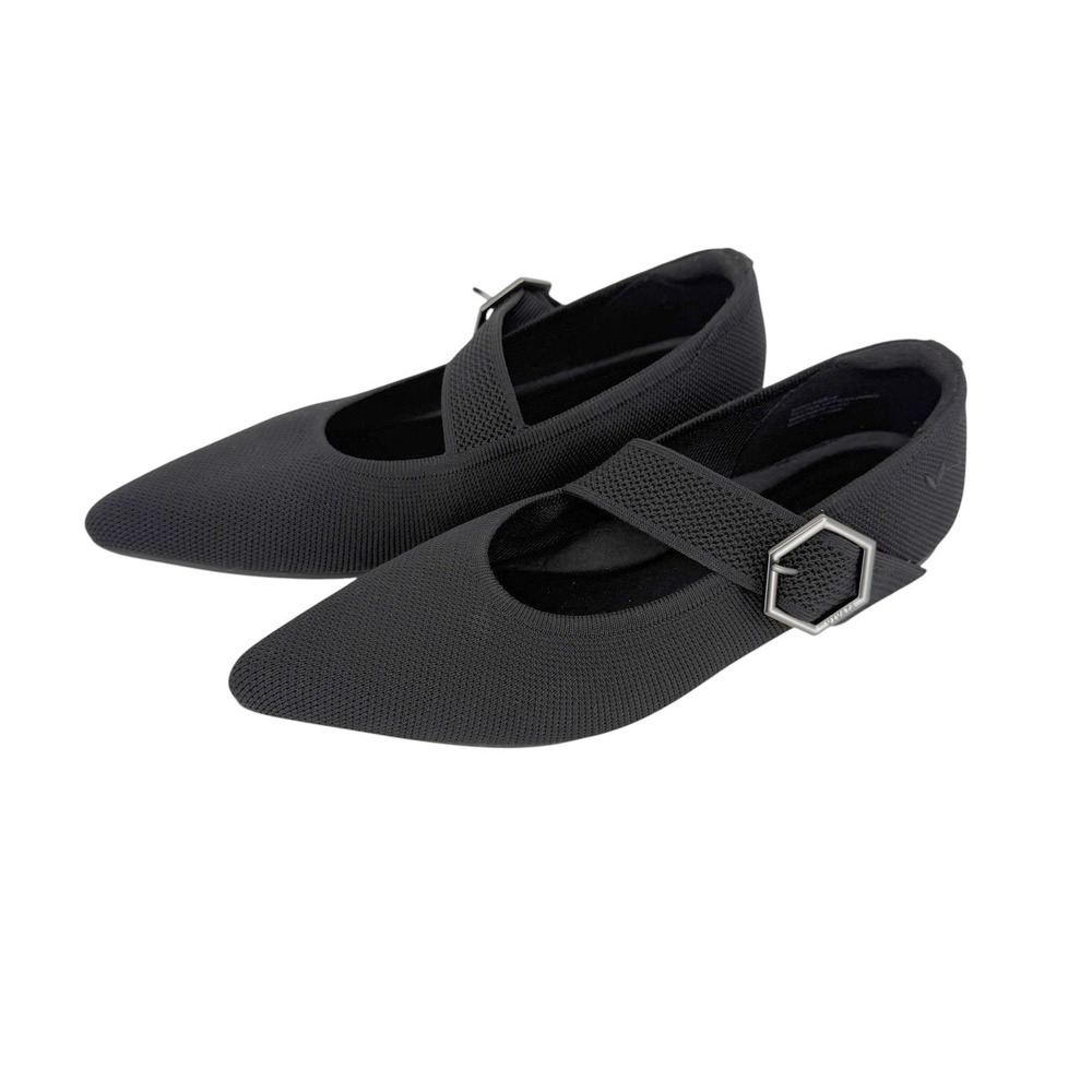 VIVAIA Maria Pointed Toe Mary Jane Flats Women 41.5 US 10 Knit Comfort washable